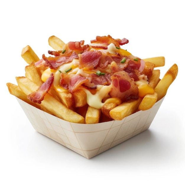 Fritas c/ Queijo e Bacon